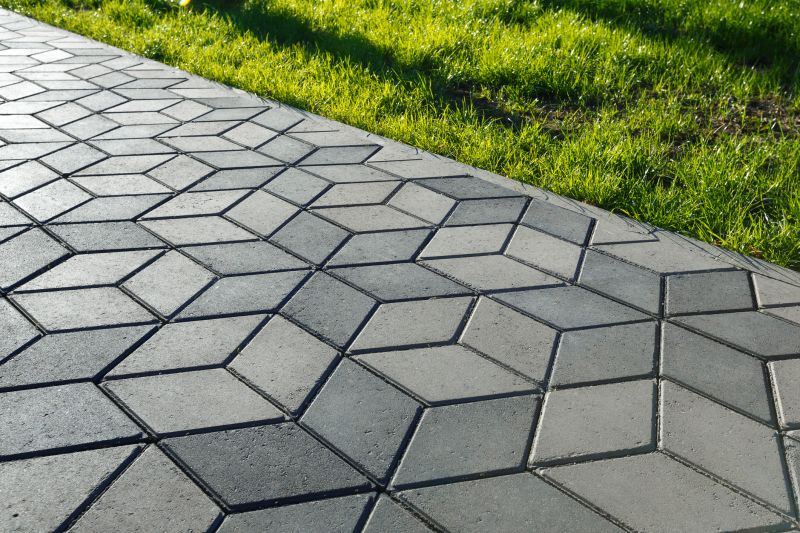 Patterned paver layout