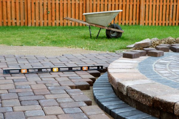 Patio Brick Installation in Barrington