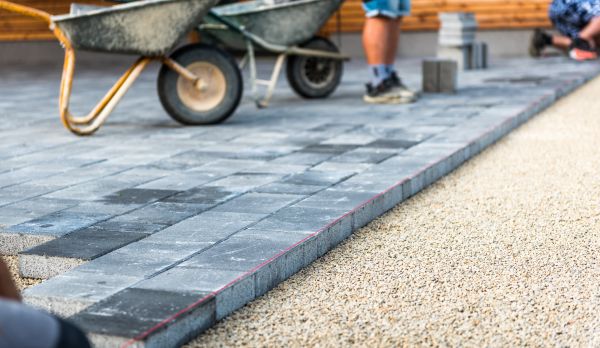 Paver Driveway Repair in Barrington